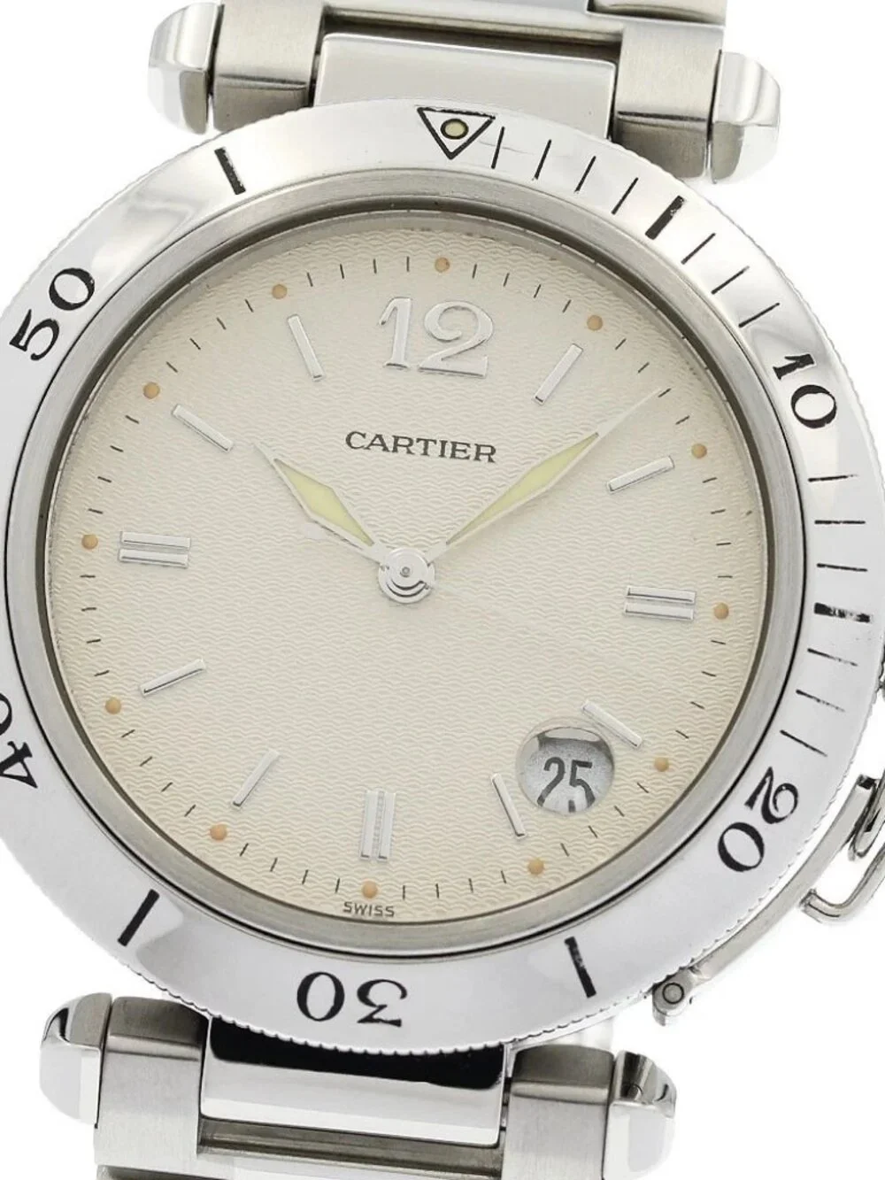 CARTIER Pasha 38MM W3102755 Date Silver Dial Automatic Men's Watch_963331